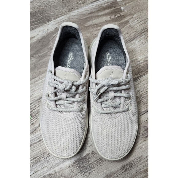 AllBirds Tree Runners TR Lace Up White Running Wool Sneakers Women's Size 7 - Picture 9 of 9